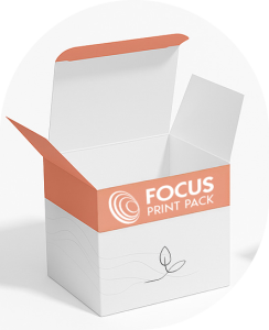 Printed focus print pack box image