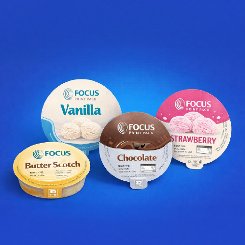 Paper ice cream cup lids image